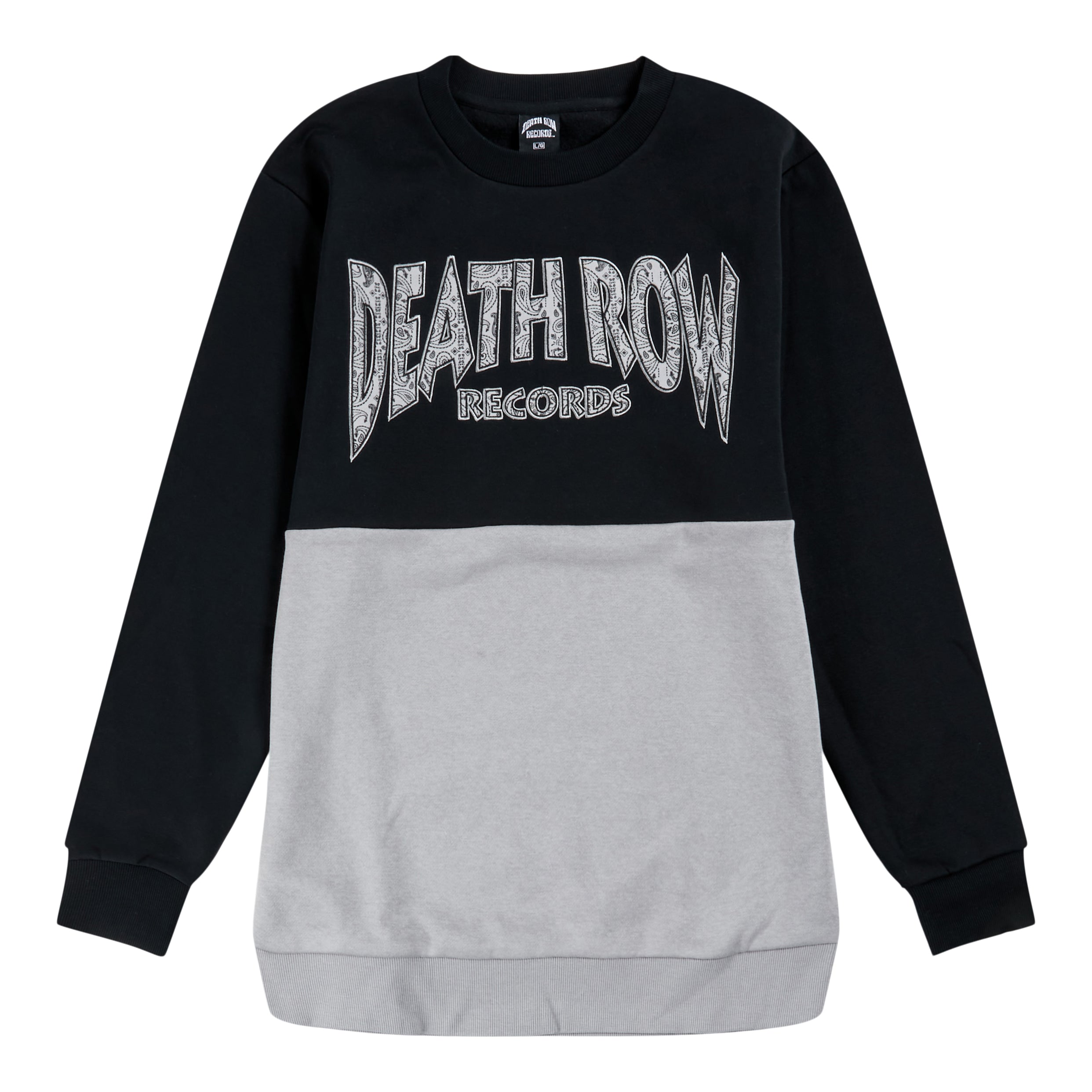 Death Row Color Block Paisley Crewneck