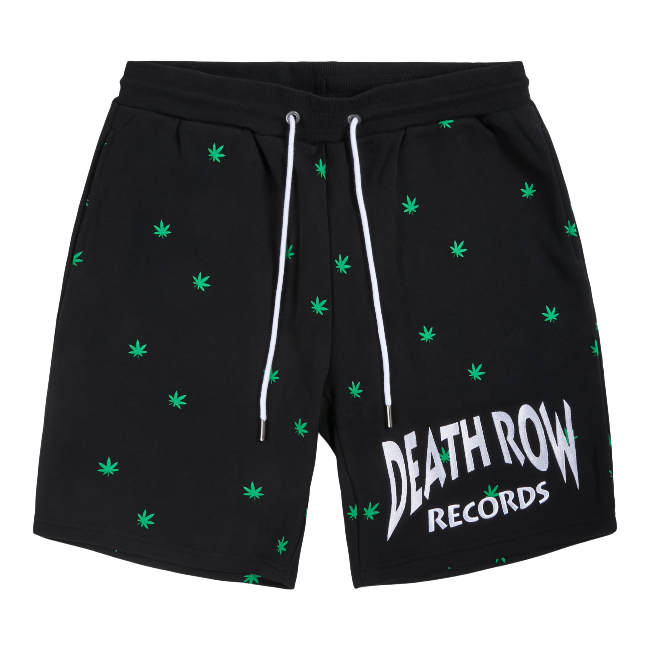 Death Row AOP Weed Leaf Shorts Black