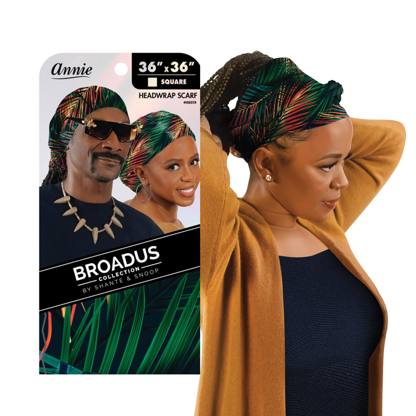 Broadus Collection Island Palm Scarf