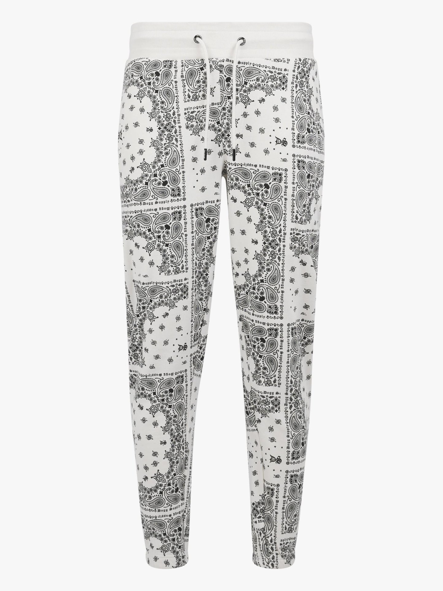 Dogg Supply by Snoop Dogg All Gender Bandana Print Sweatpants (White)
