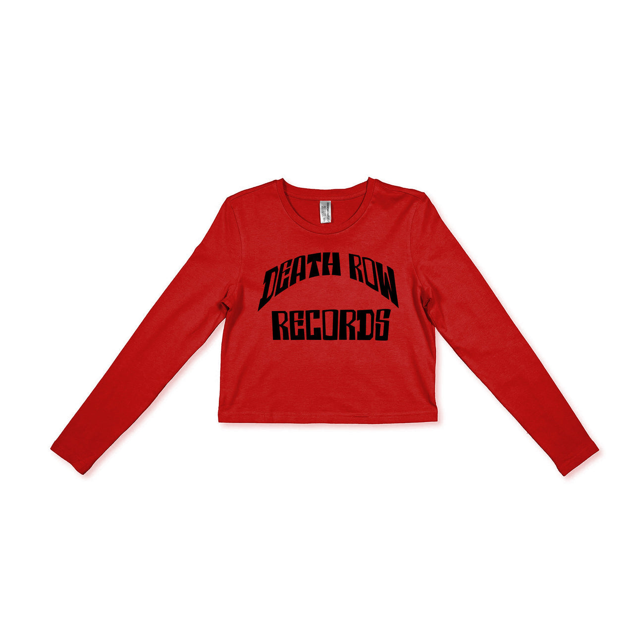 Women's Red Cropped L/S Tee