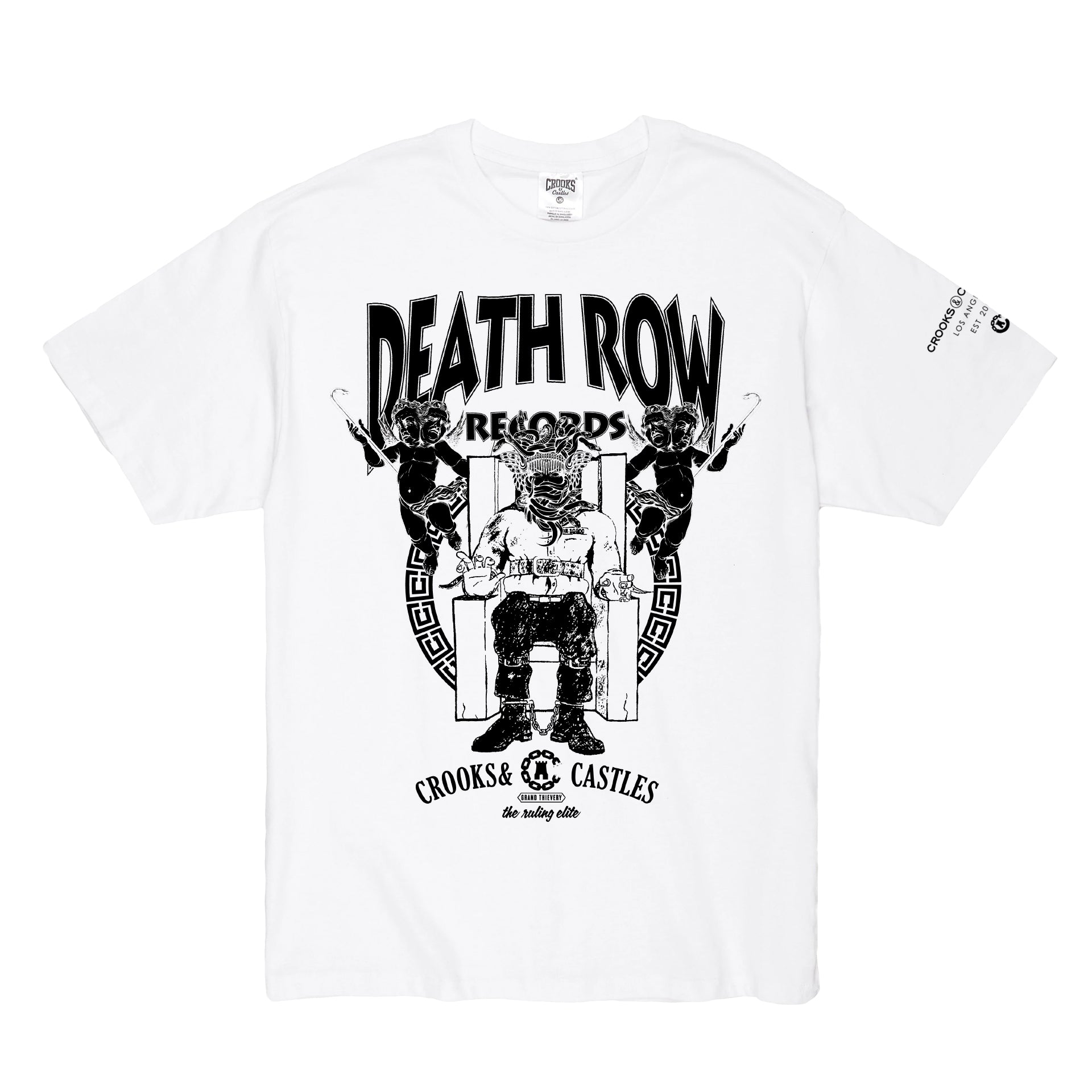 Death Row x Crooks Logo Tee in White