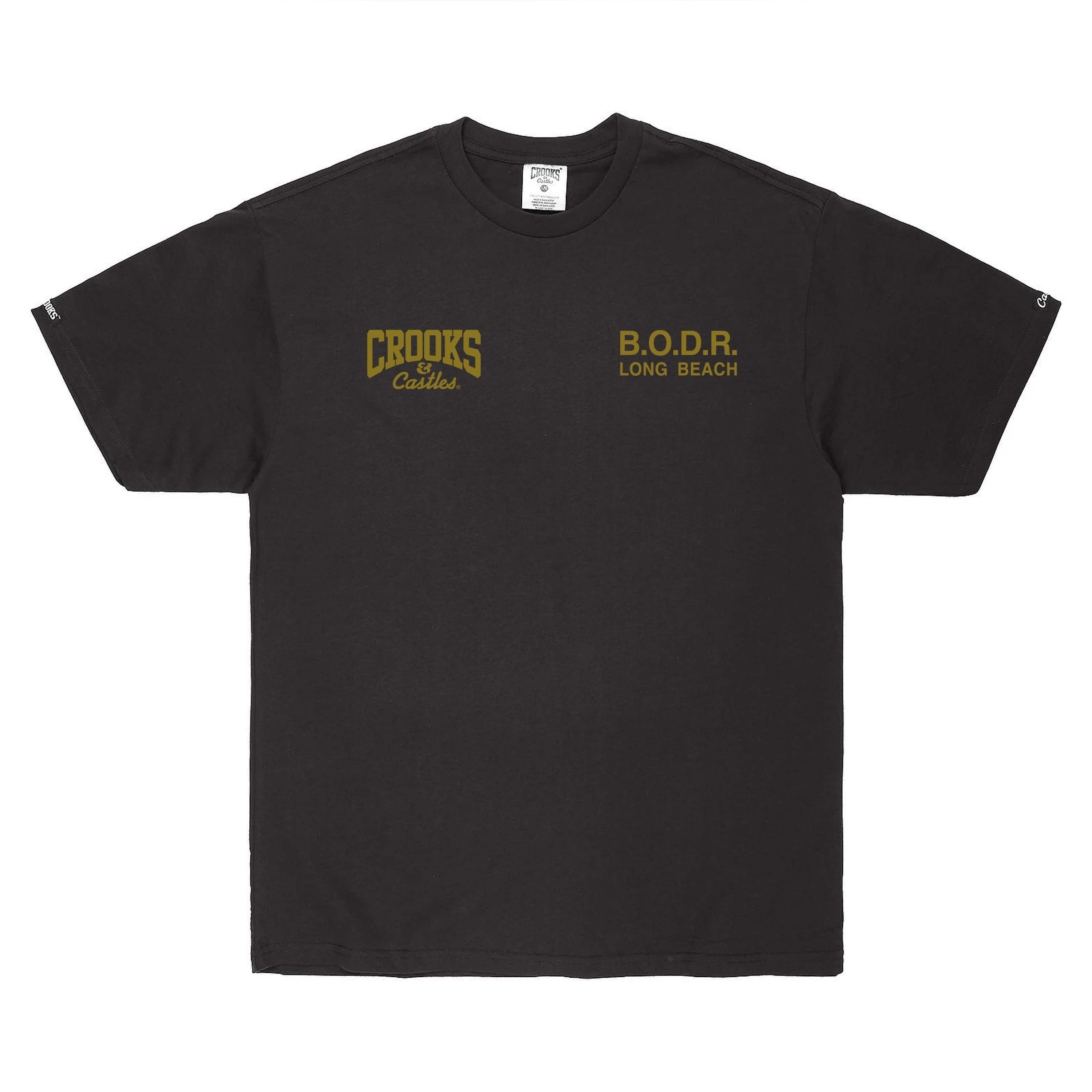 Death Row x Crooks B.O.D.R. Gold Tee