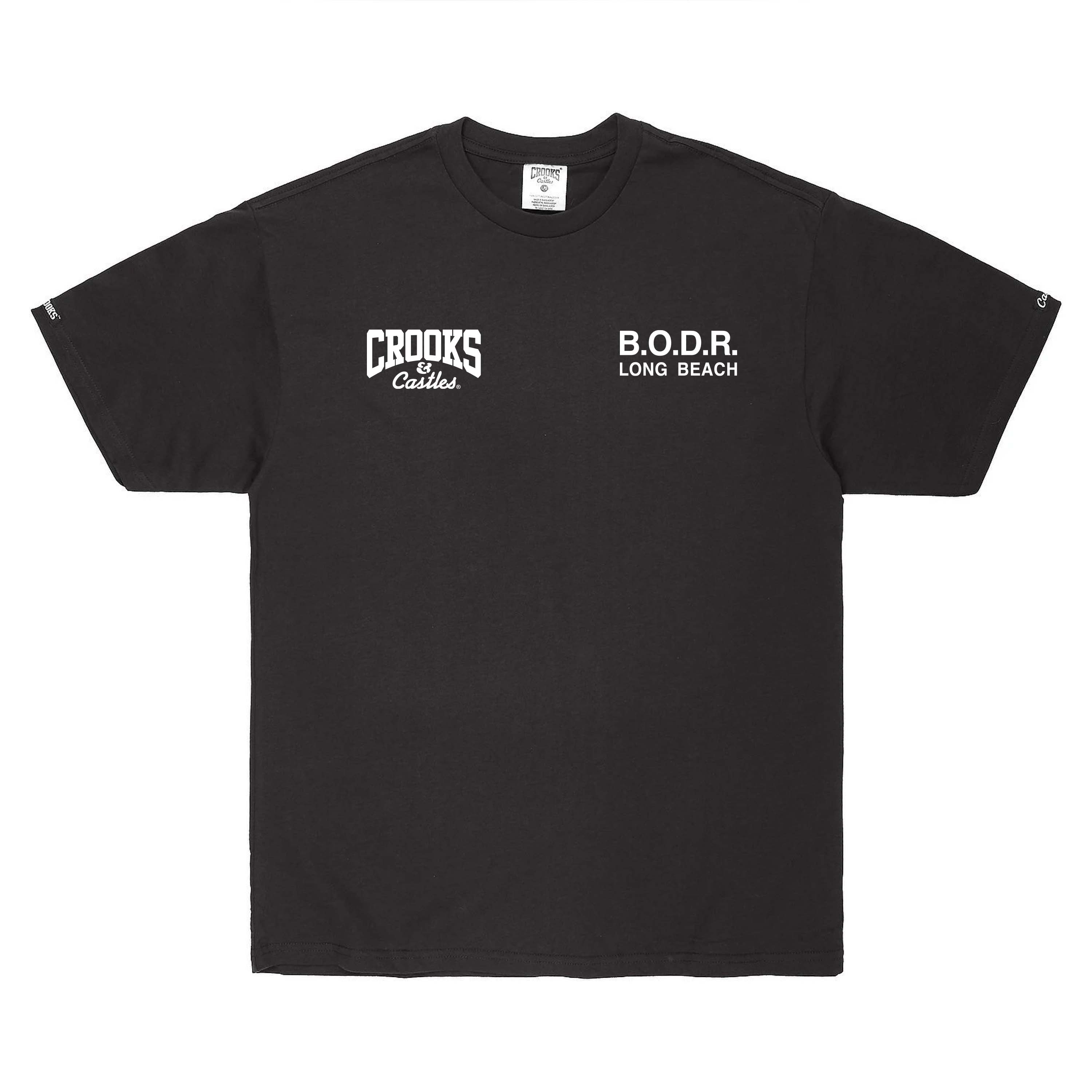 Death Row x Crooks B.O.D.R. Black Tee