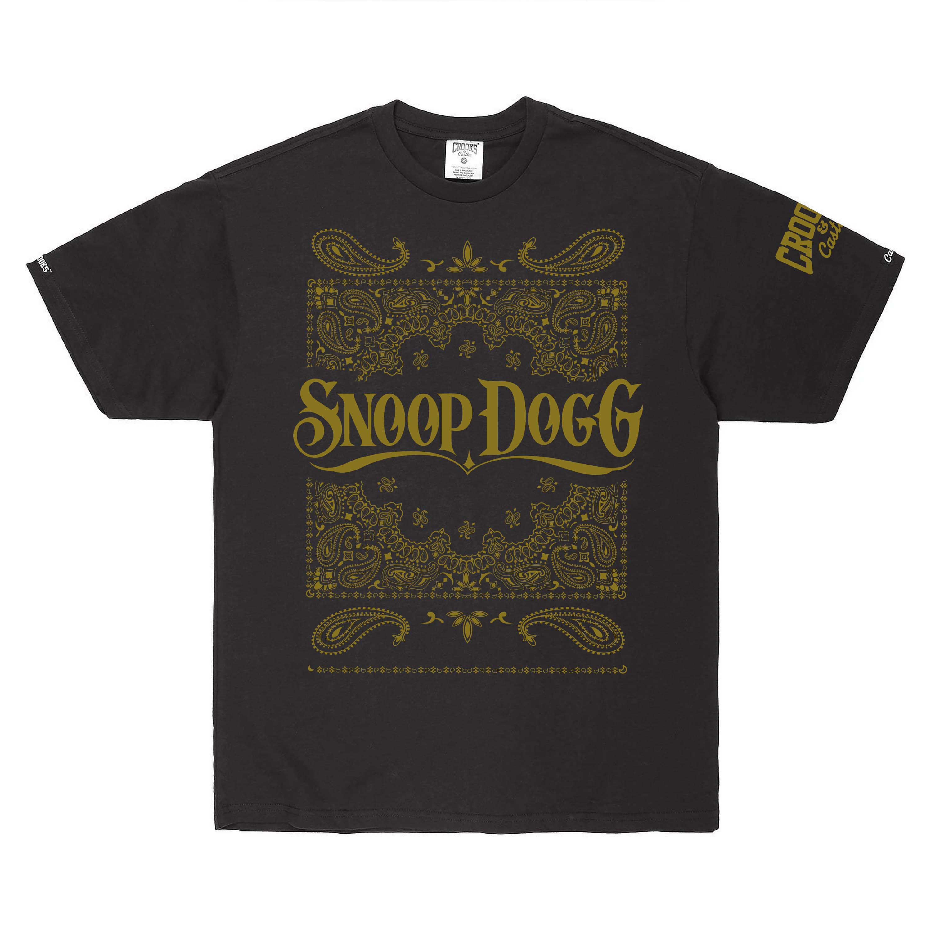 Death Row x Crooks Bandana Tee Gold