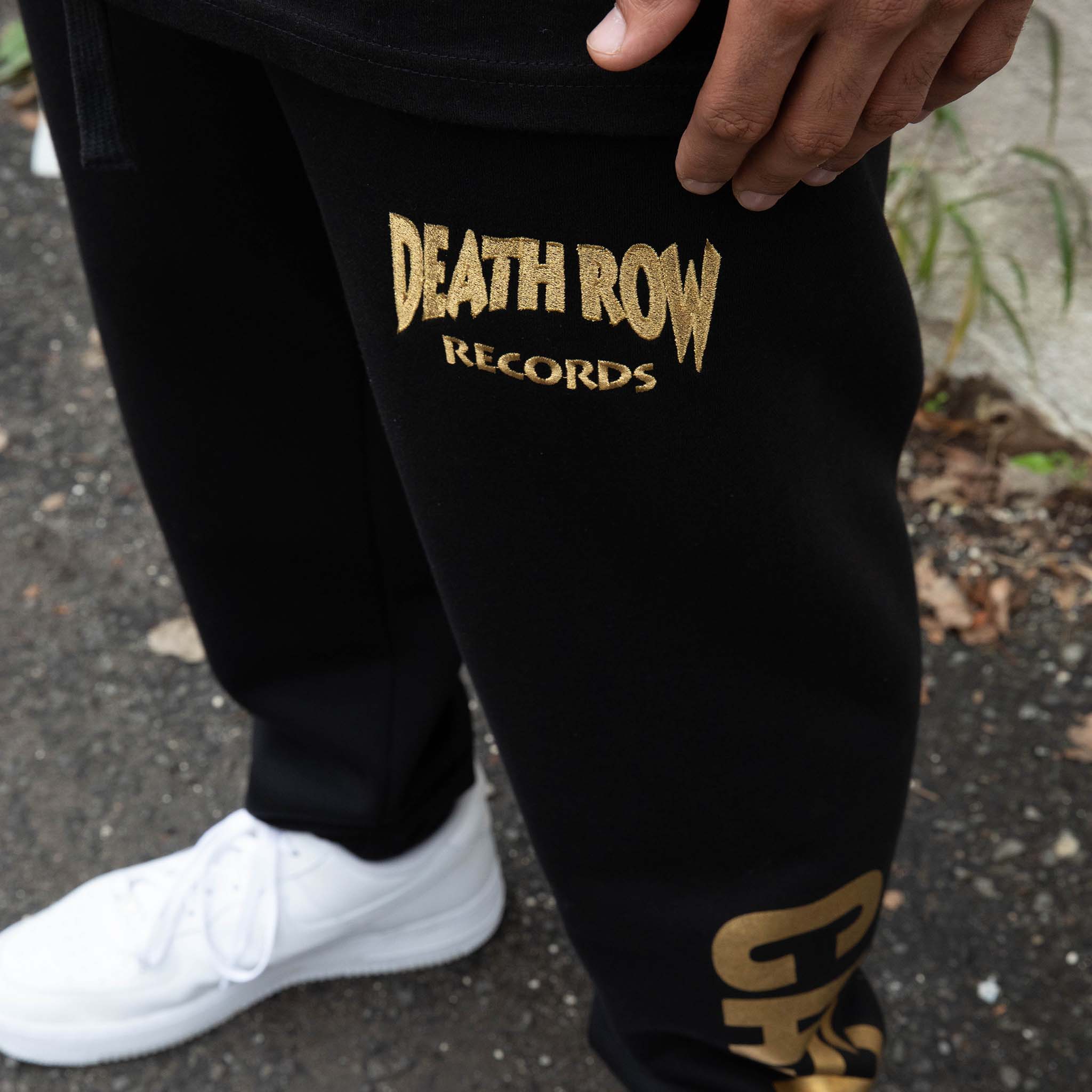 Death Row x Crooks Gold Joggers