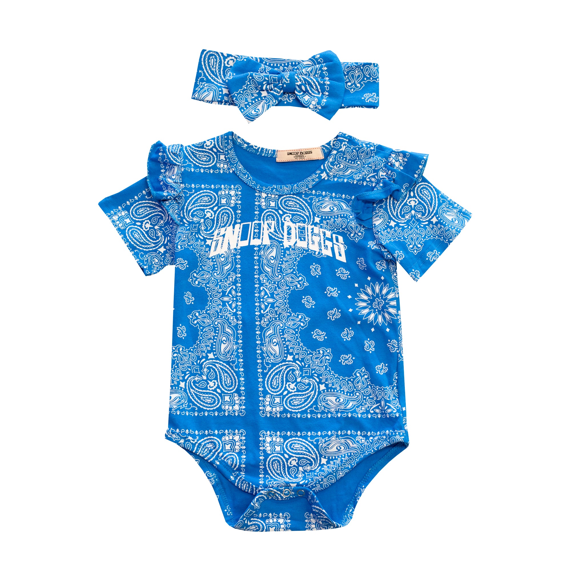 Baby Dogg Onesie With Matching Headband