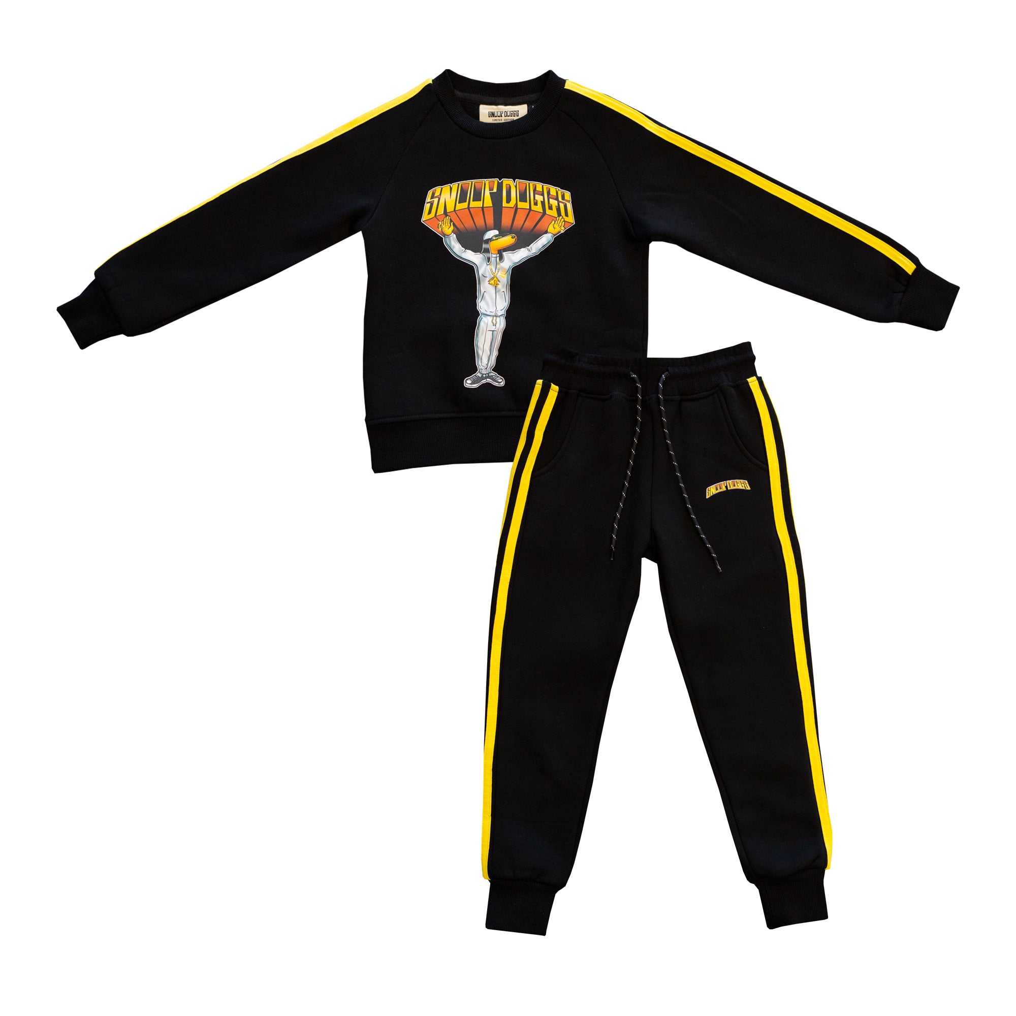 Kids Black and Yellow Sweatsuit