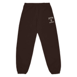 Death Row Embroidered Logo Brown Sweatpants