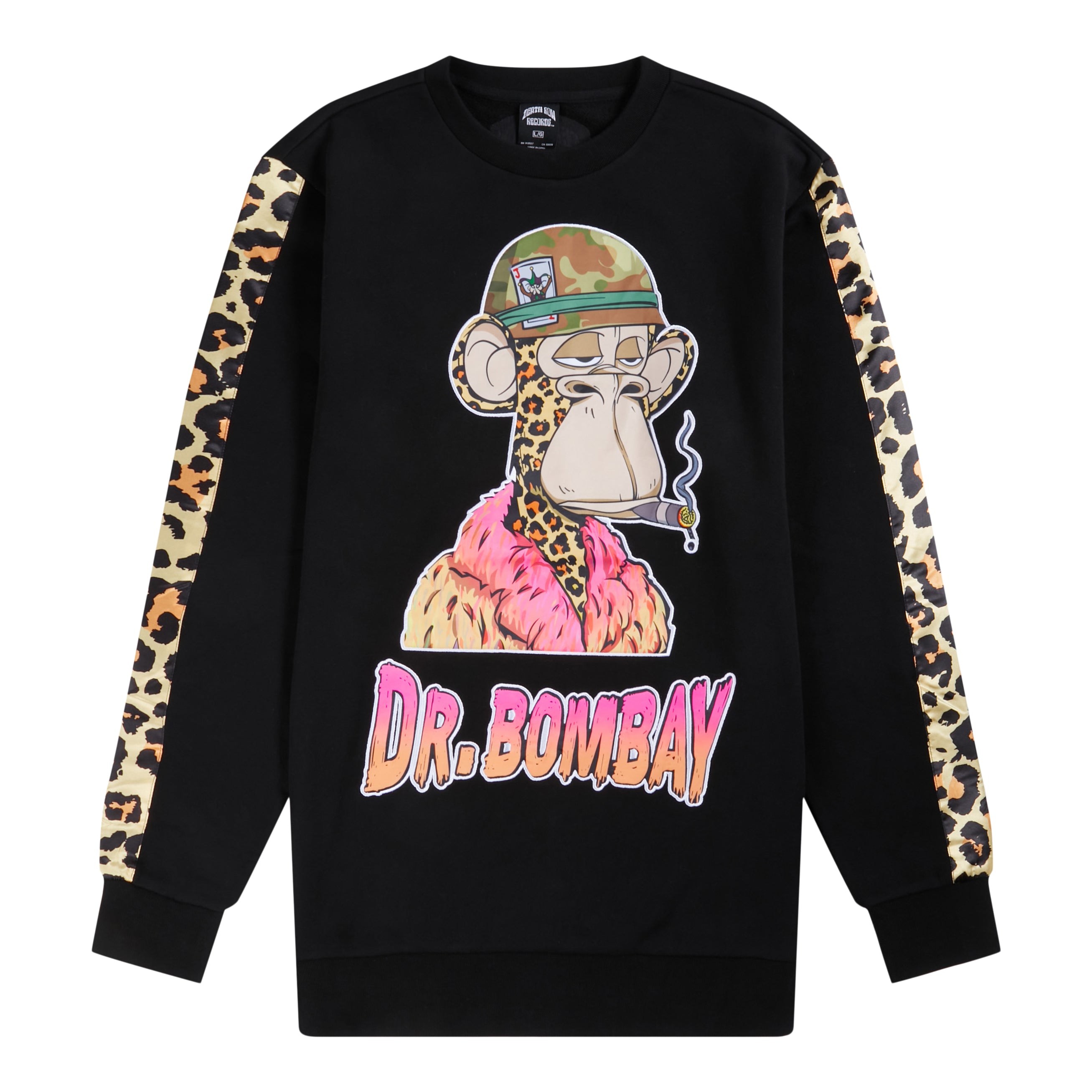 Dr. Bombay Embroidered Leopard Crew