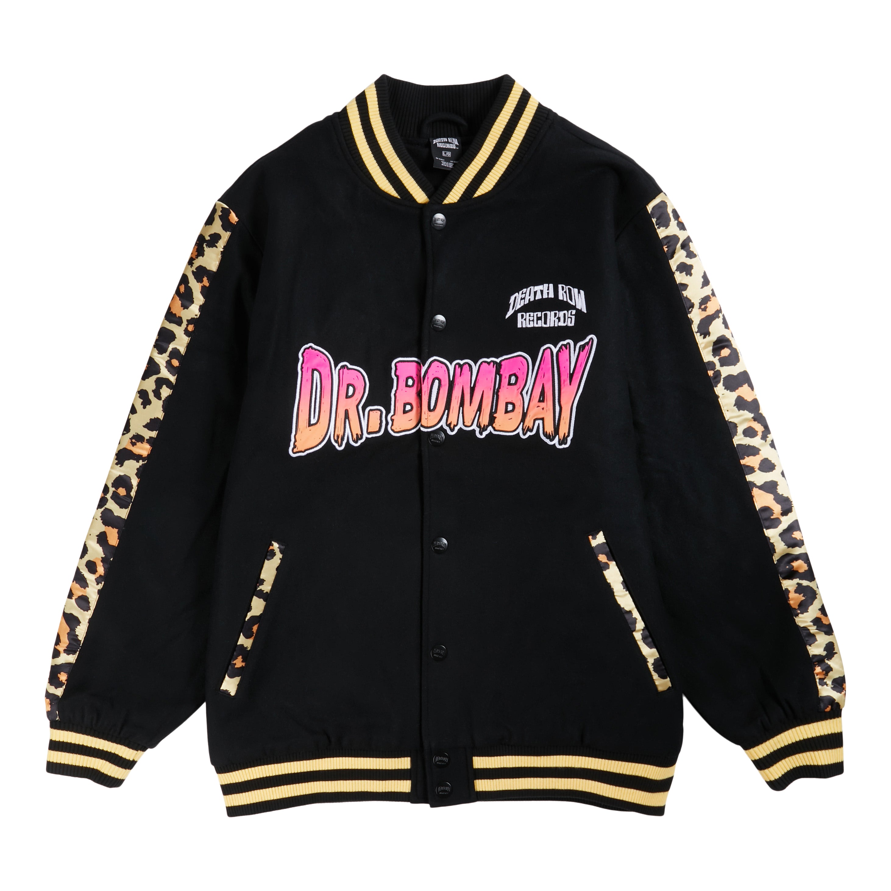 Dr. Bombay Embroidered Leopard Varsity Jacket