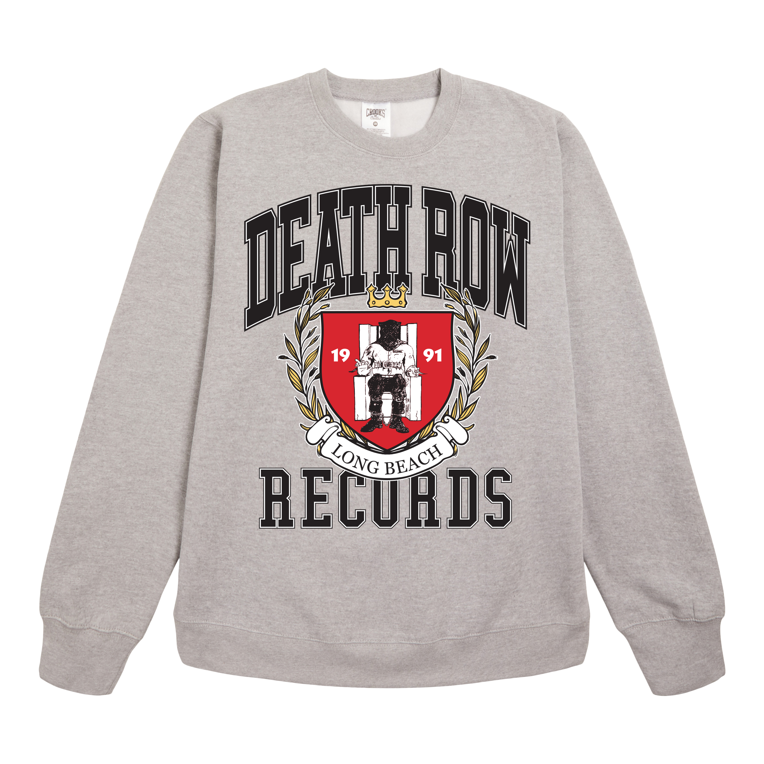 Death Row Records University Tee Grey L/S