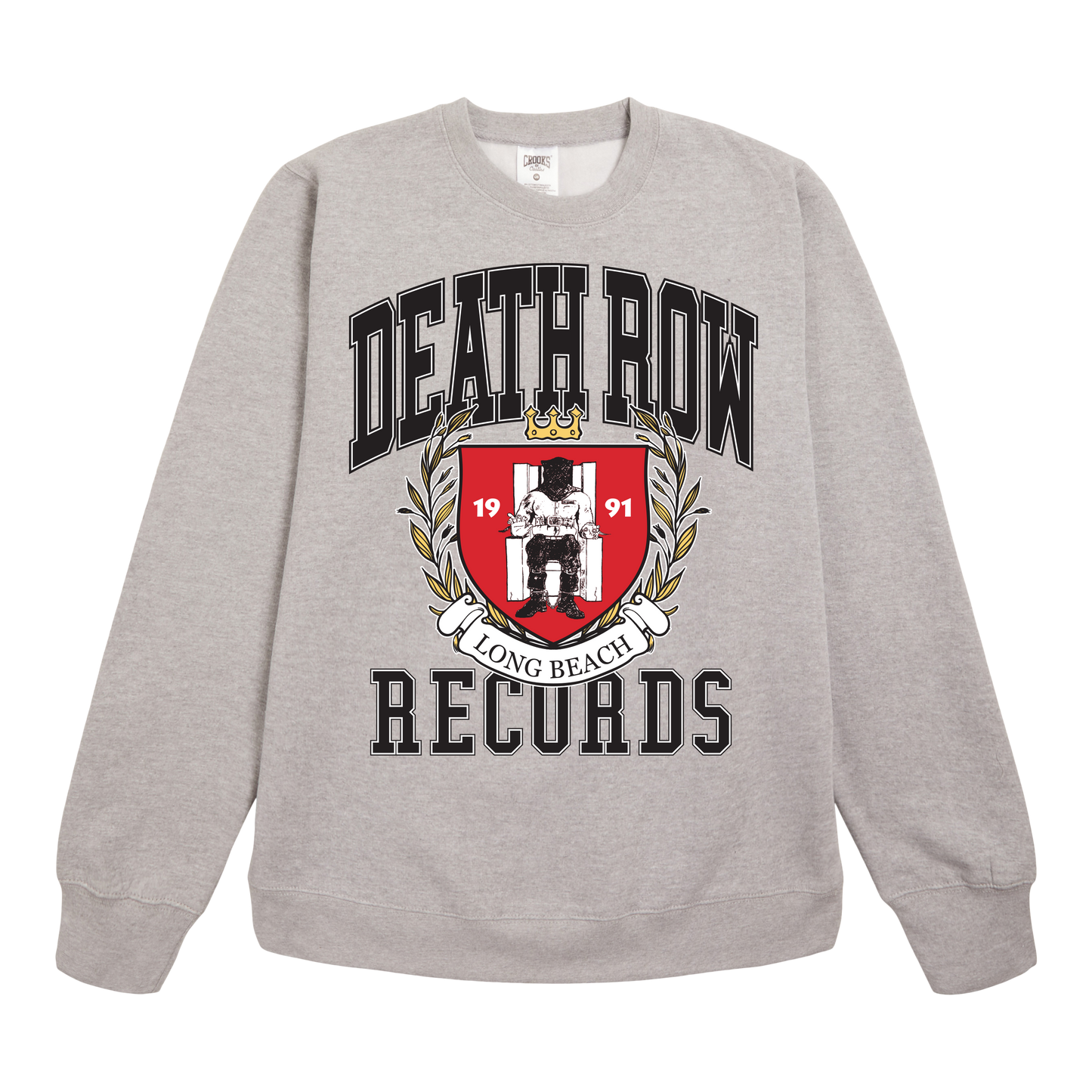 Death Row Records University Tee Grey L/S