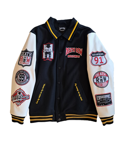 Death Row Patched Varsity Jacket