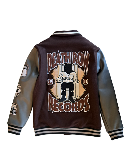 Death Row Patched Varsity Jacket