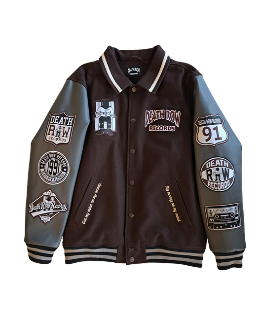 Death Row Patched Varsity Jacket