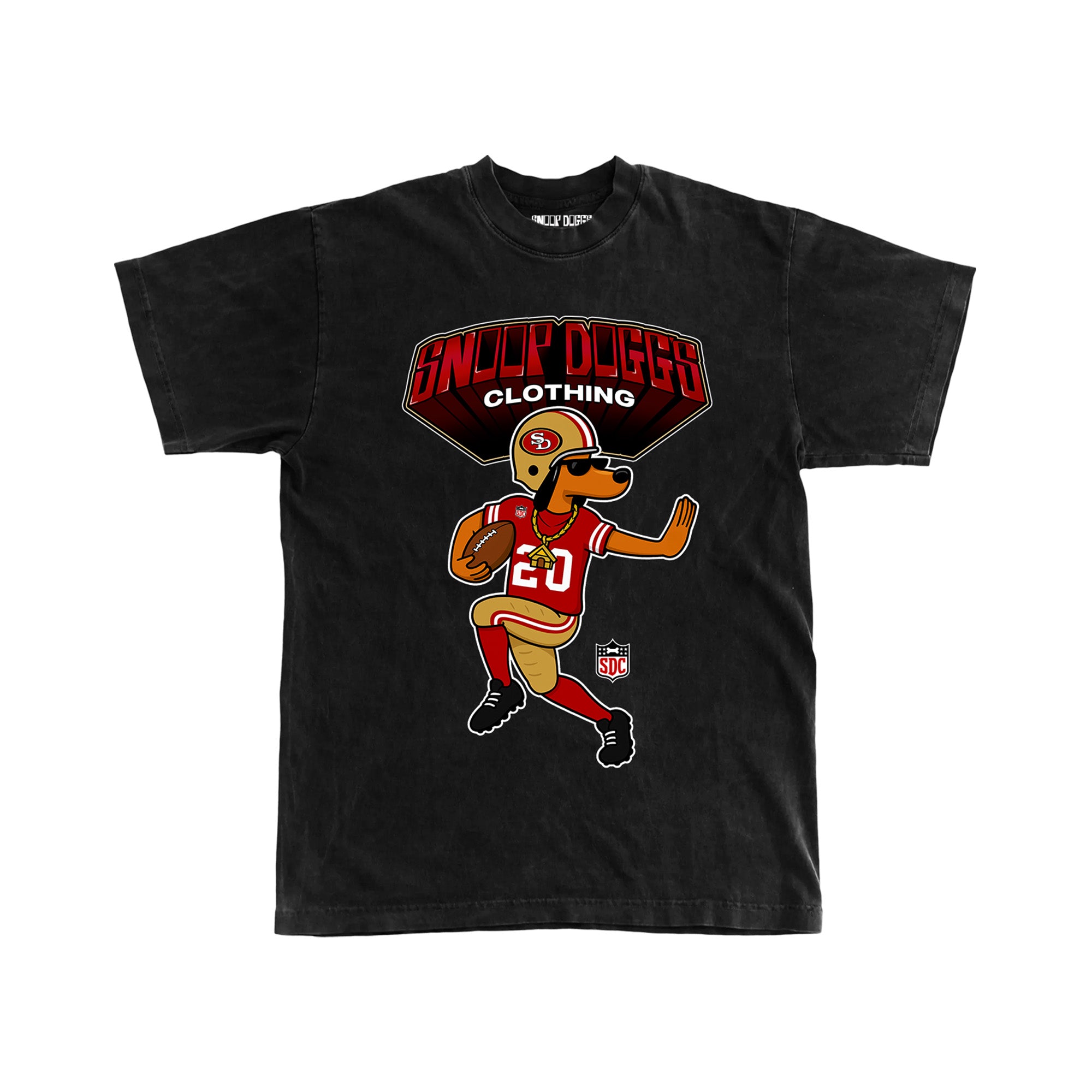 Snoopy SFL 9ers Football Tee