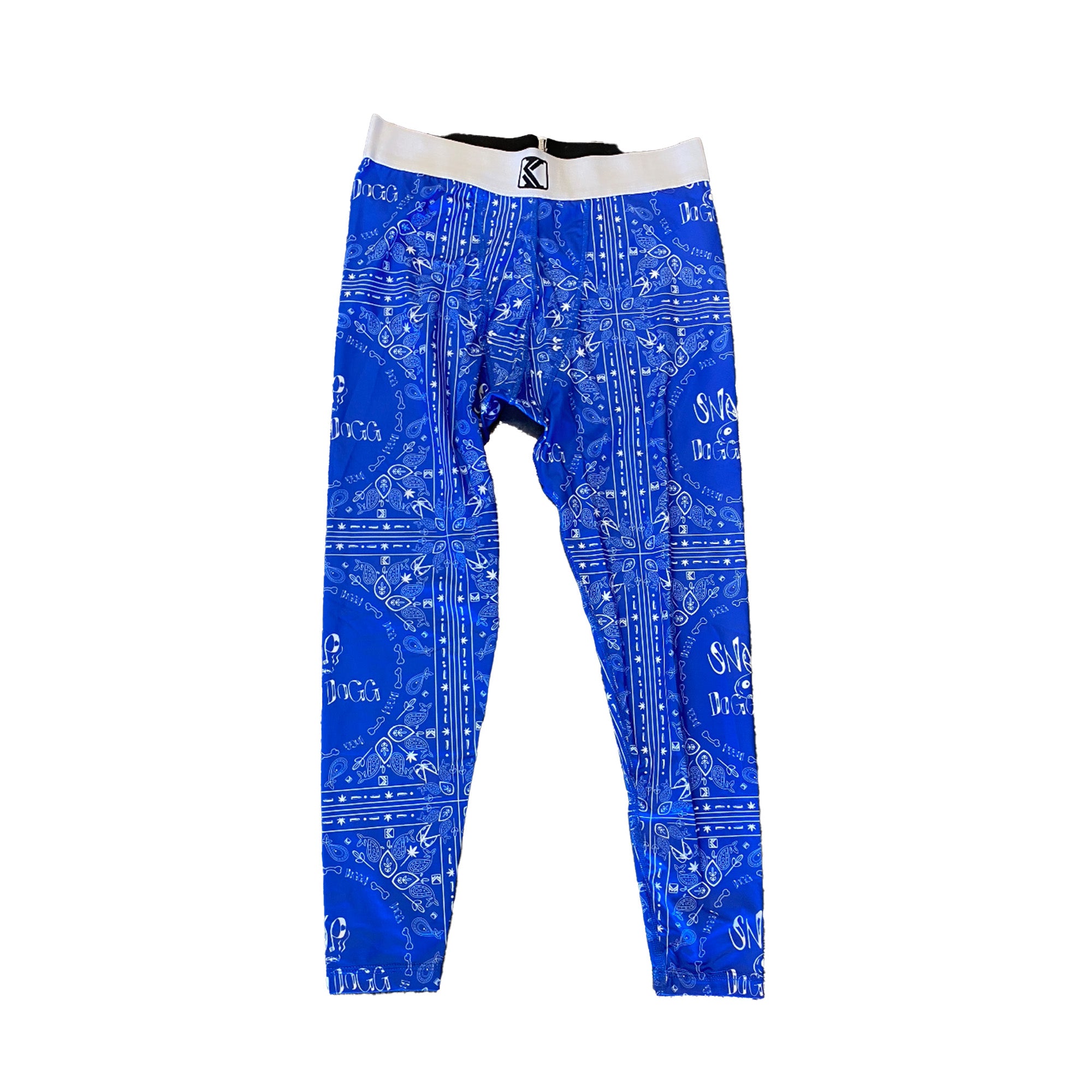 Mens Leggings BL/WHT