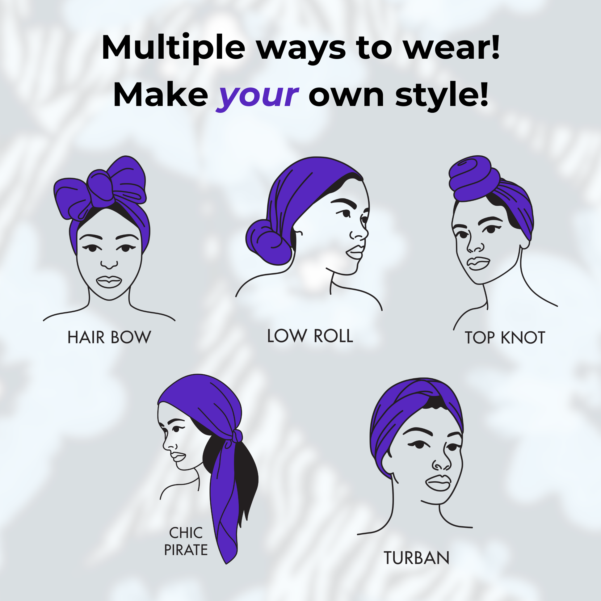 Broadus Collection Floral Zebra Scarf