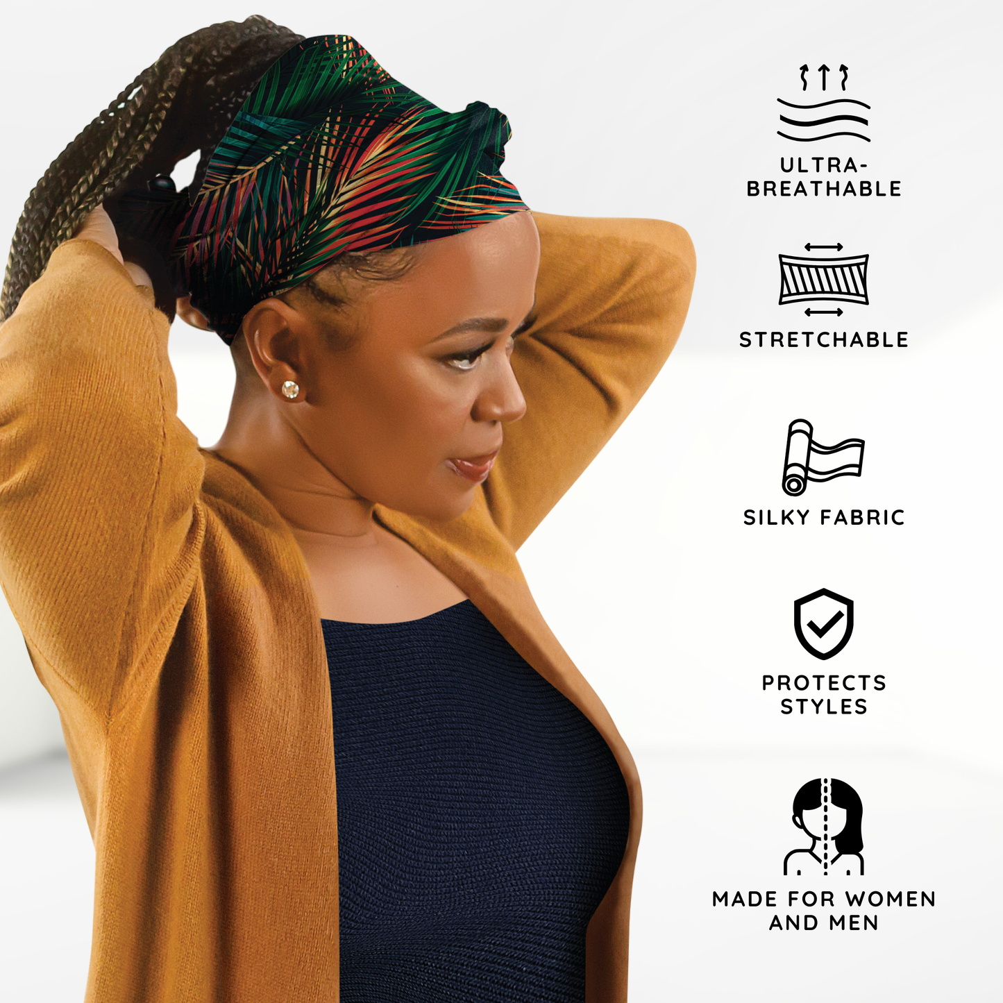 Broadus Collection Island Palm Scarf