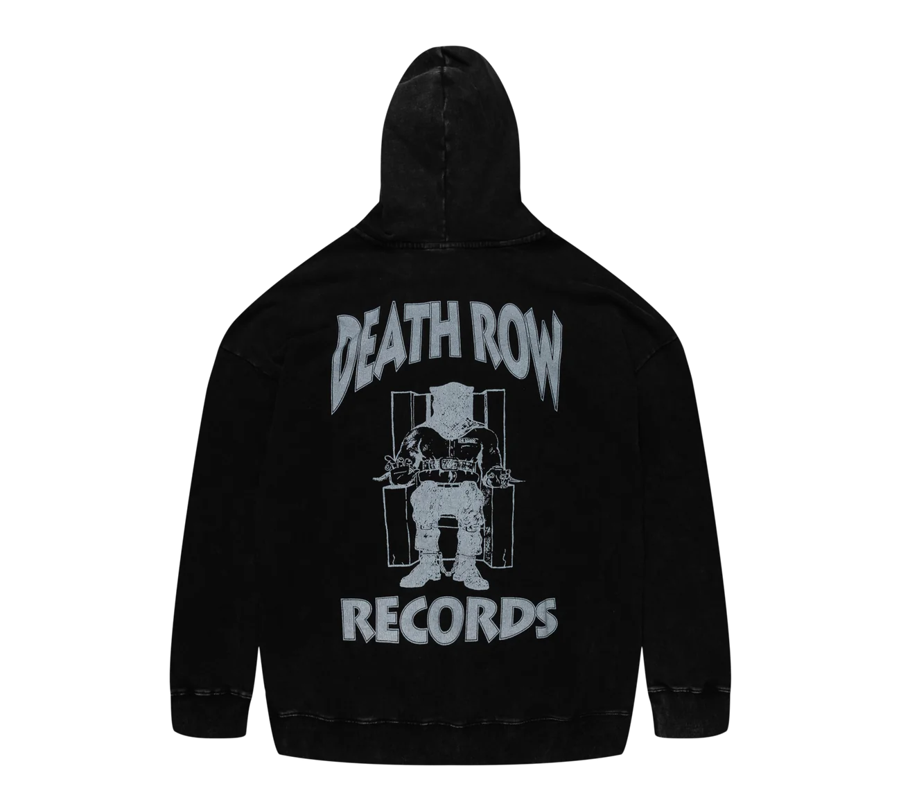 Death Row Core Acid Wash Hoodie