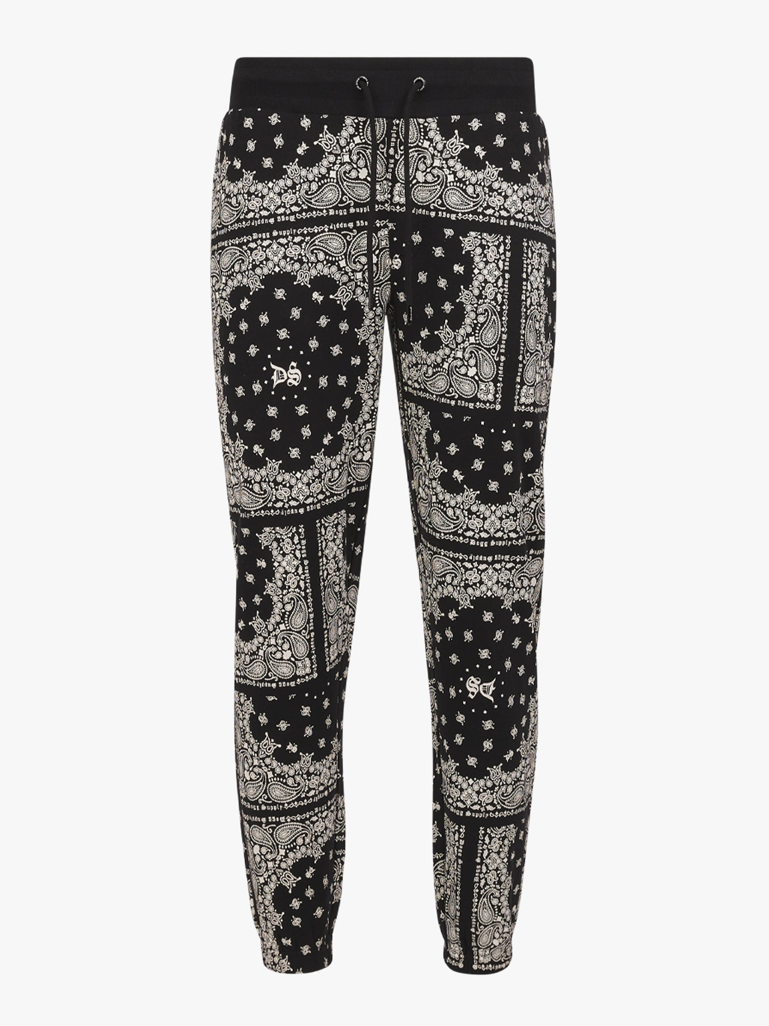 Dogg Supply by Snoop Dogg All Gender Bandana Print Sweatpants (Black)