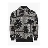 Dogg Supply by Snoop Dogg All Gender Bandana Print Popover Hoodie Sweatshirt (Black)