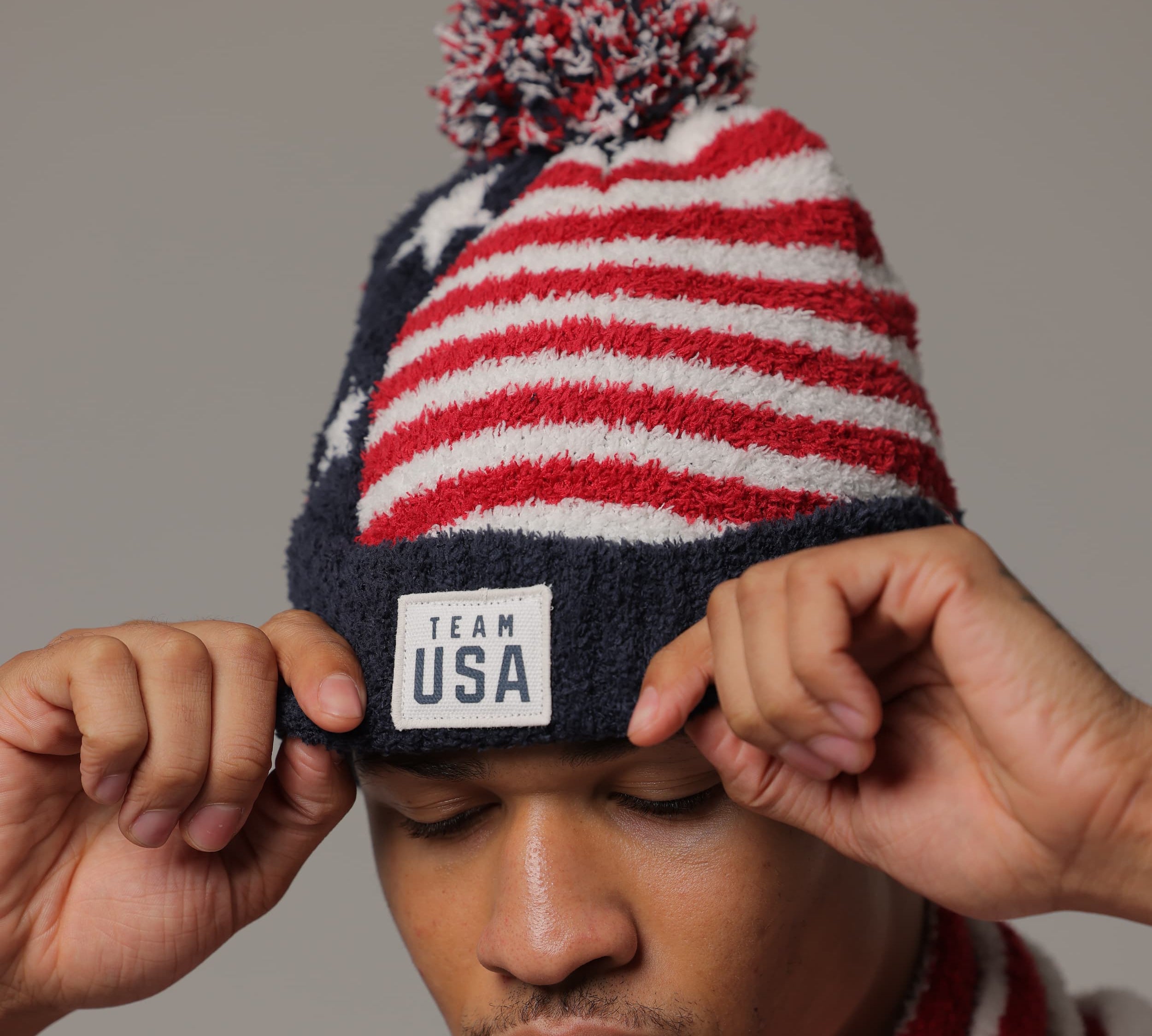 Team USA x Barefoot Dreams Stars and Stripes Beanie