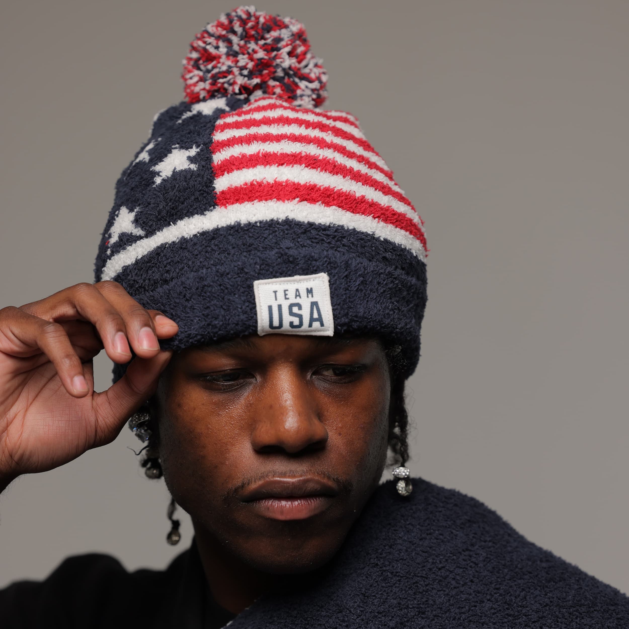 Team USA x Barefoot Dreams Stars and Stripes Beanie
