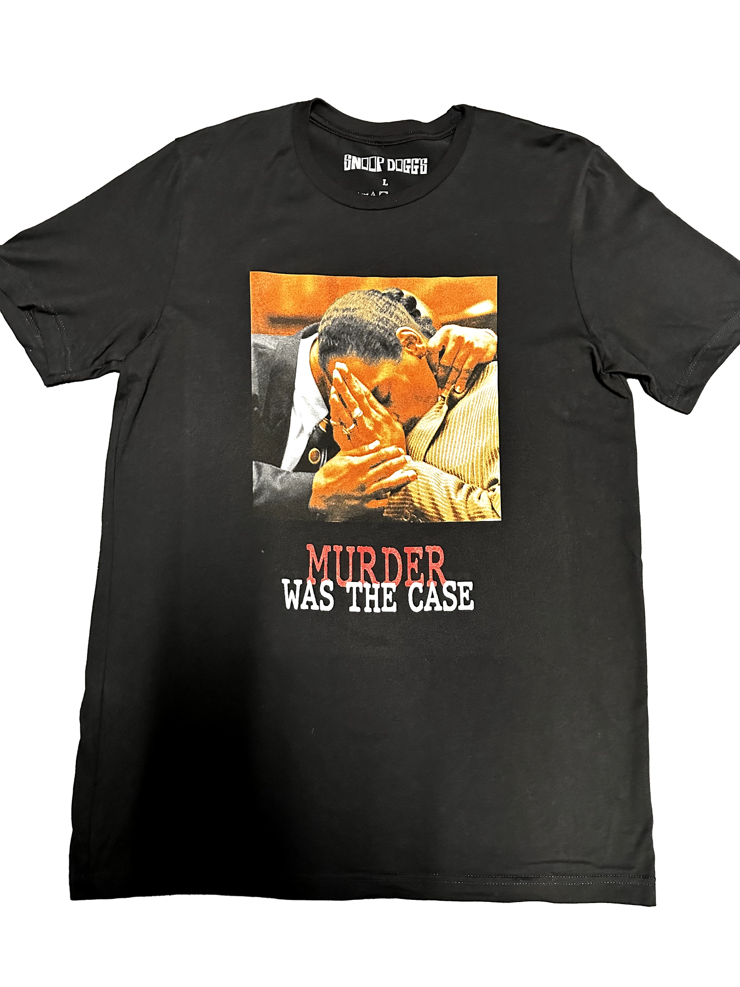 Murder Was the Case Tee Black