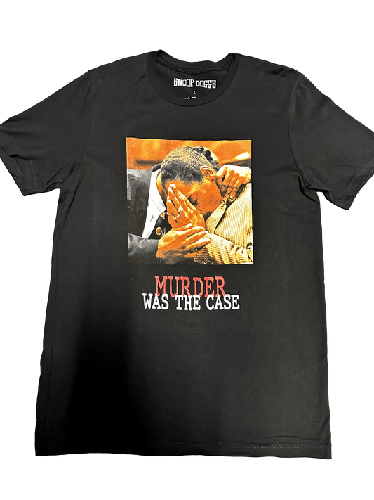 Murder Was the Case Tee Black