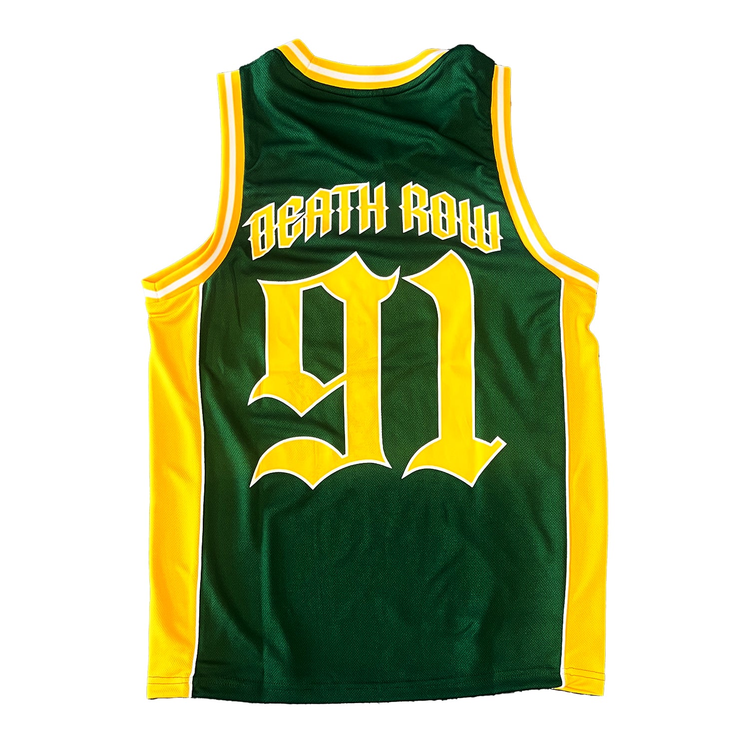Death Row Mesh Basketball Jersey Green