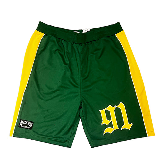 Death Row Mesh Basketball Shorts Green