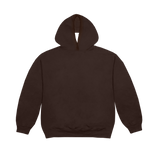 Death Row Embroidered Logo Brown Pullover Hoodie (With Hole)
