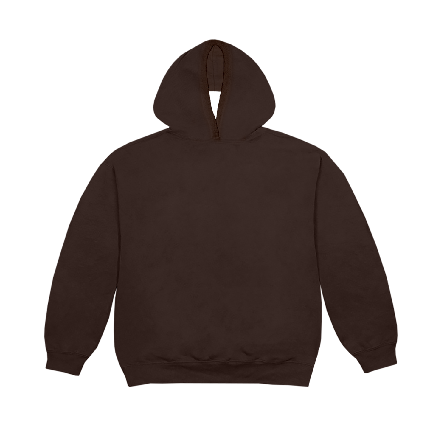 Death Row Records Embroidered Logo Brown Pullover Hoodie (With Hole)