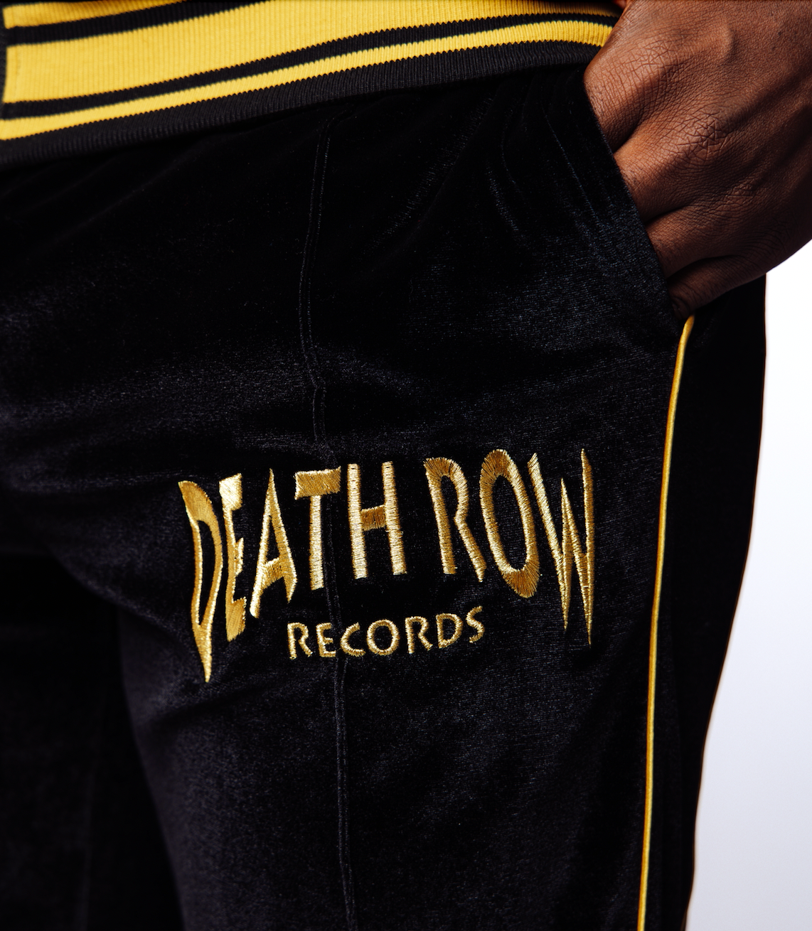 Death Row Metallic Track Pants