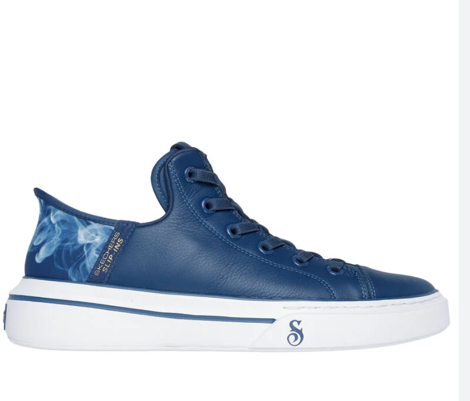 Snoop One x Skechers Slip in Navy Leather