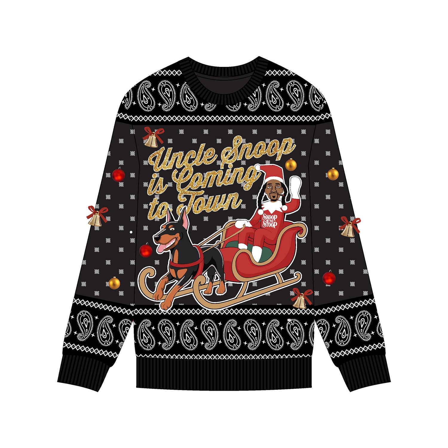 Uncle Snoop is Coming to Town Ugly Sweater