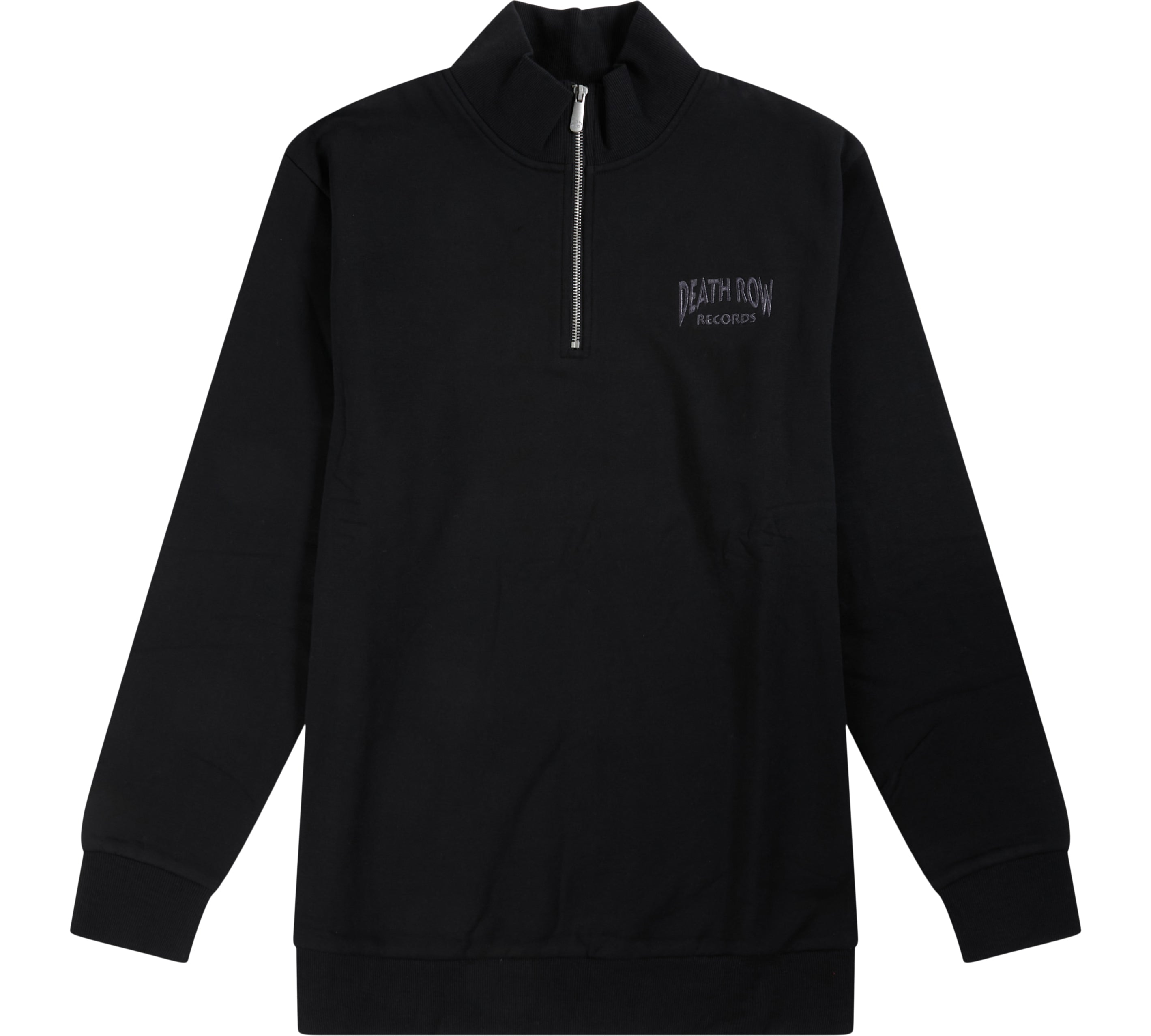 Death Row Embroidered Quarter Zip Fleece Sweatshirt