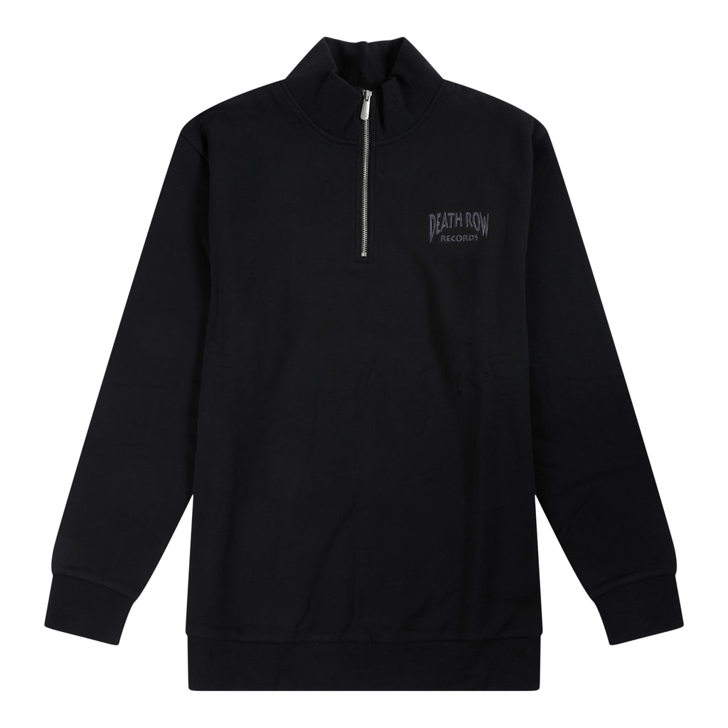 Death Row Embroidered Quarter Zip Fleece Sweatshirt
