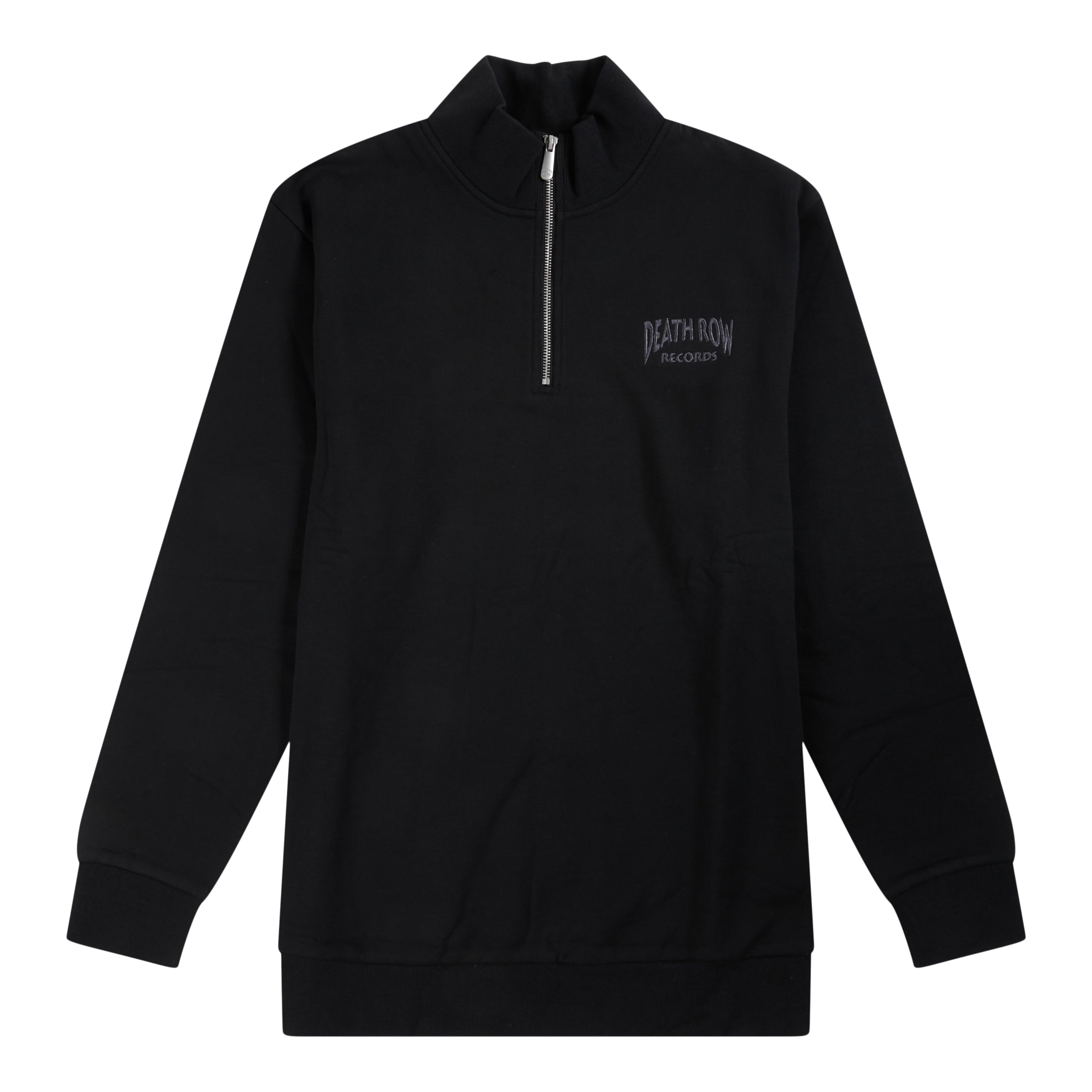 Death Row Embroidered Quarter Zip Fleece Sweatshirt