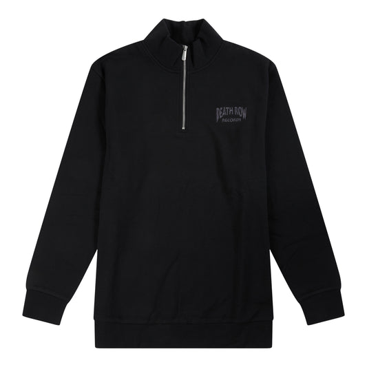 Death Row Embroidered Half Zip Fleece Sweatshirt