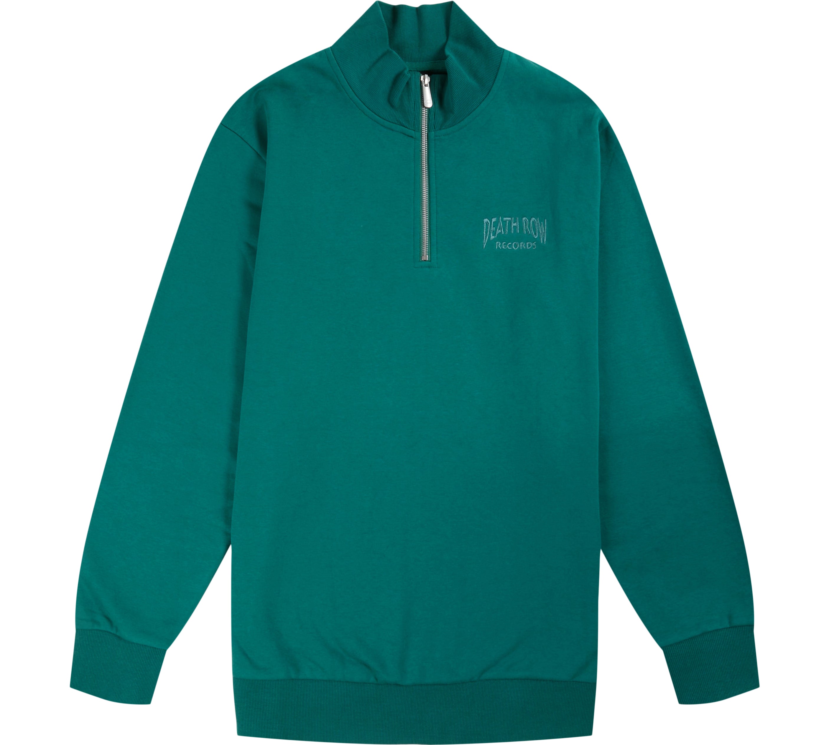 Death Row Embroidered Quarter Zip Fleece Sweatshirt