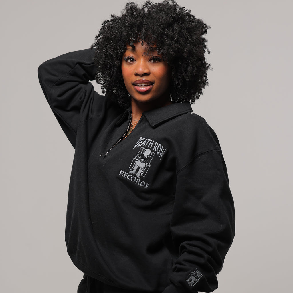 Death Row Chair Embroidered Quarter Zip