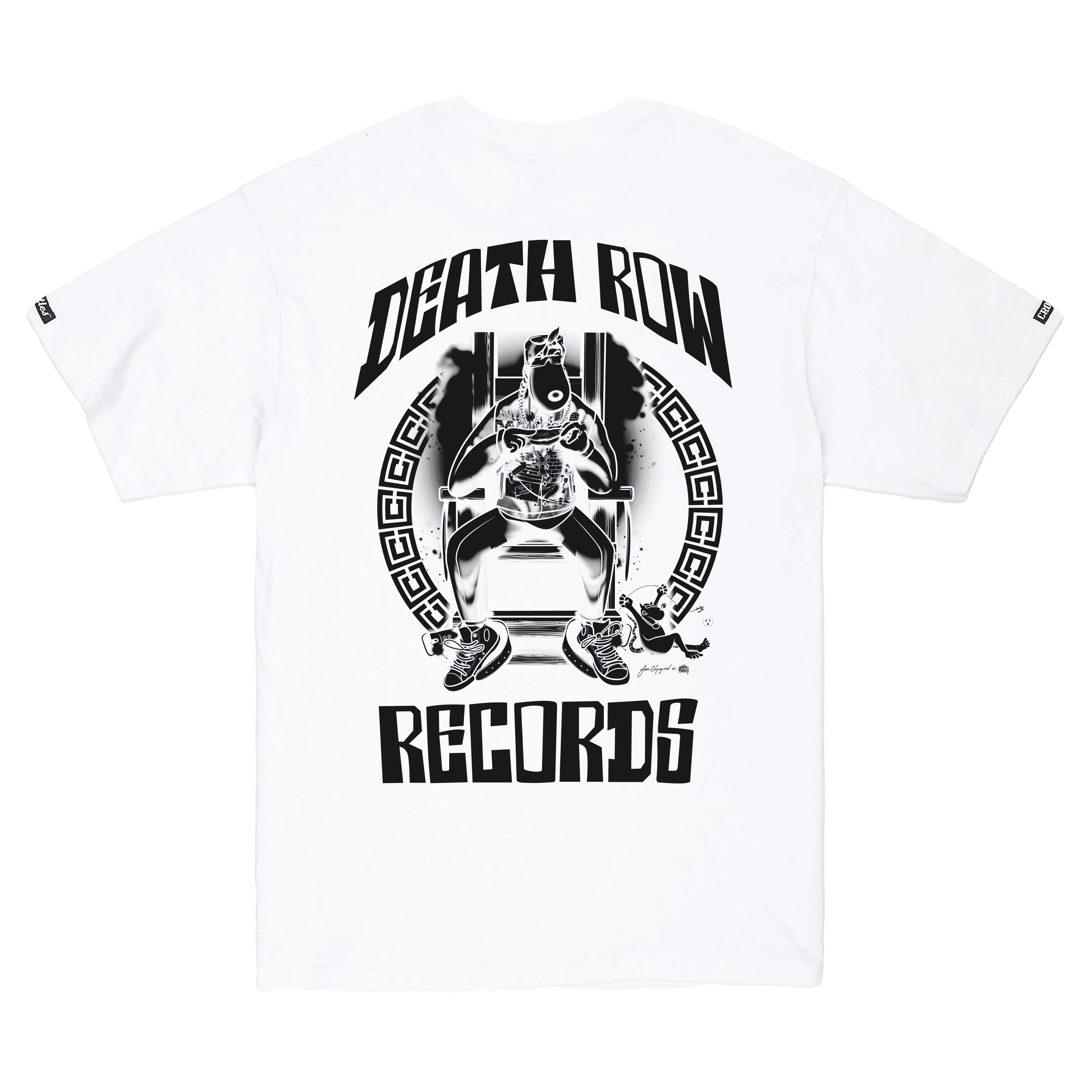 Death Row x Crooks B.O.D.R. White Tee