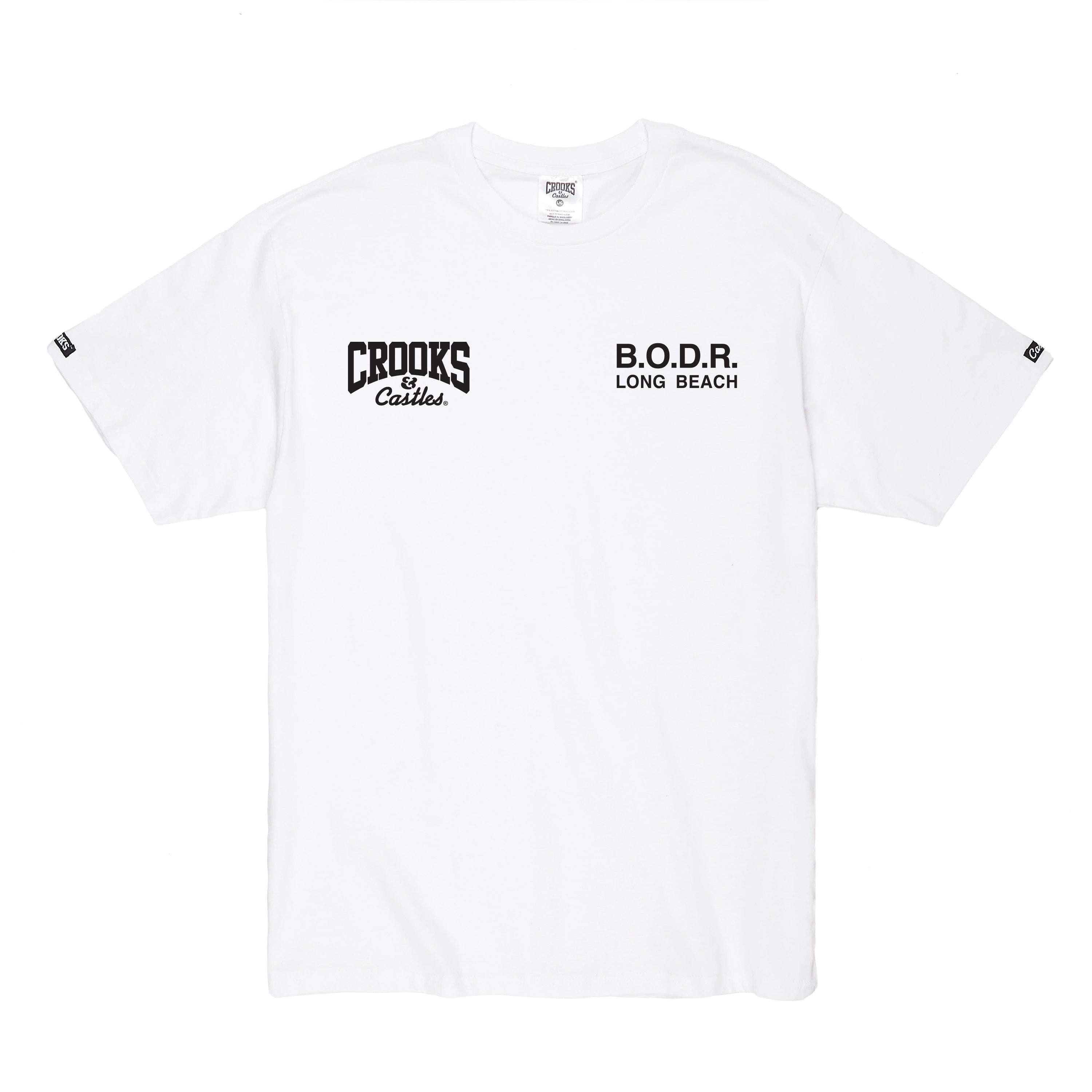 Death Row x Crooks B.O.D.R. White Tee