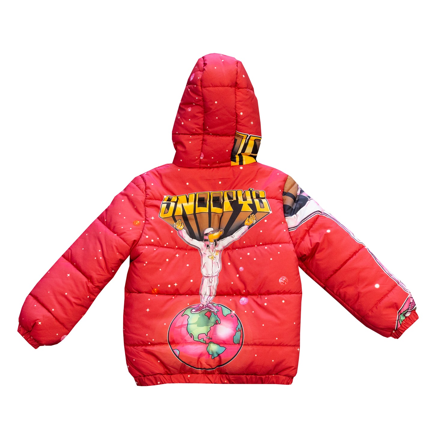 Kids Red Puffer Jacket