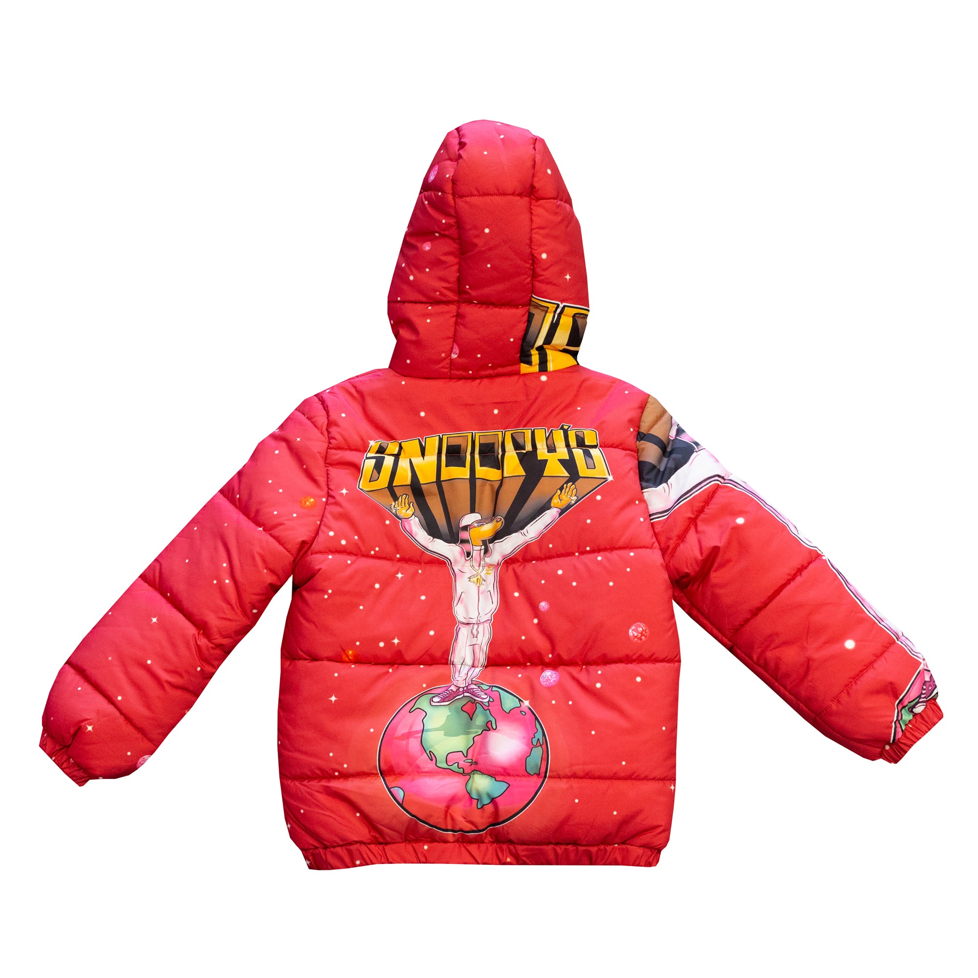Kids Red Puffer Jacket