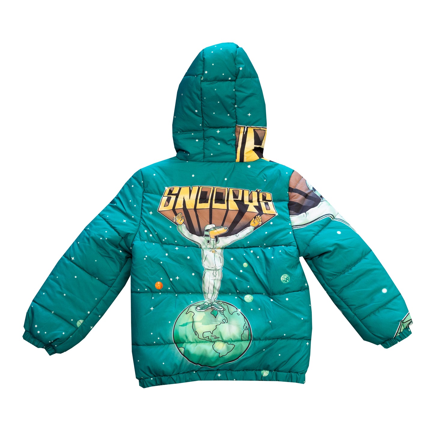 Kids Green Puffer Jacket